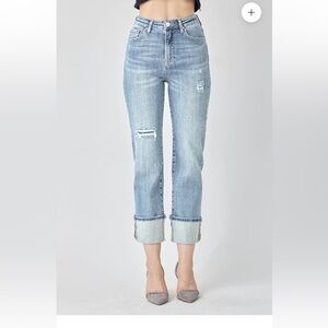 Risen Jeans High-Rise wide straight leg - size 5/27